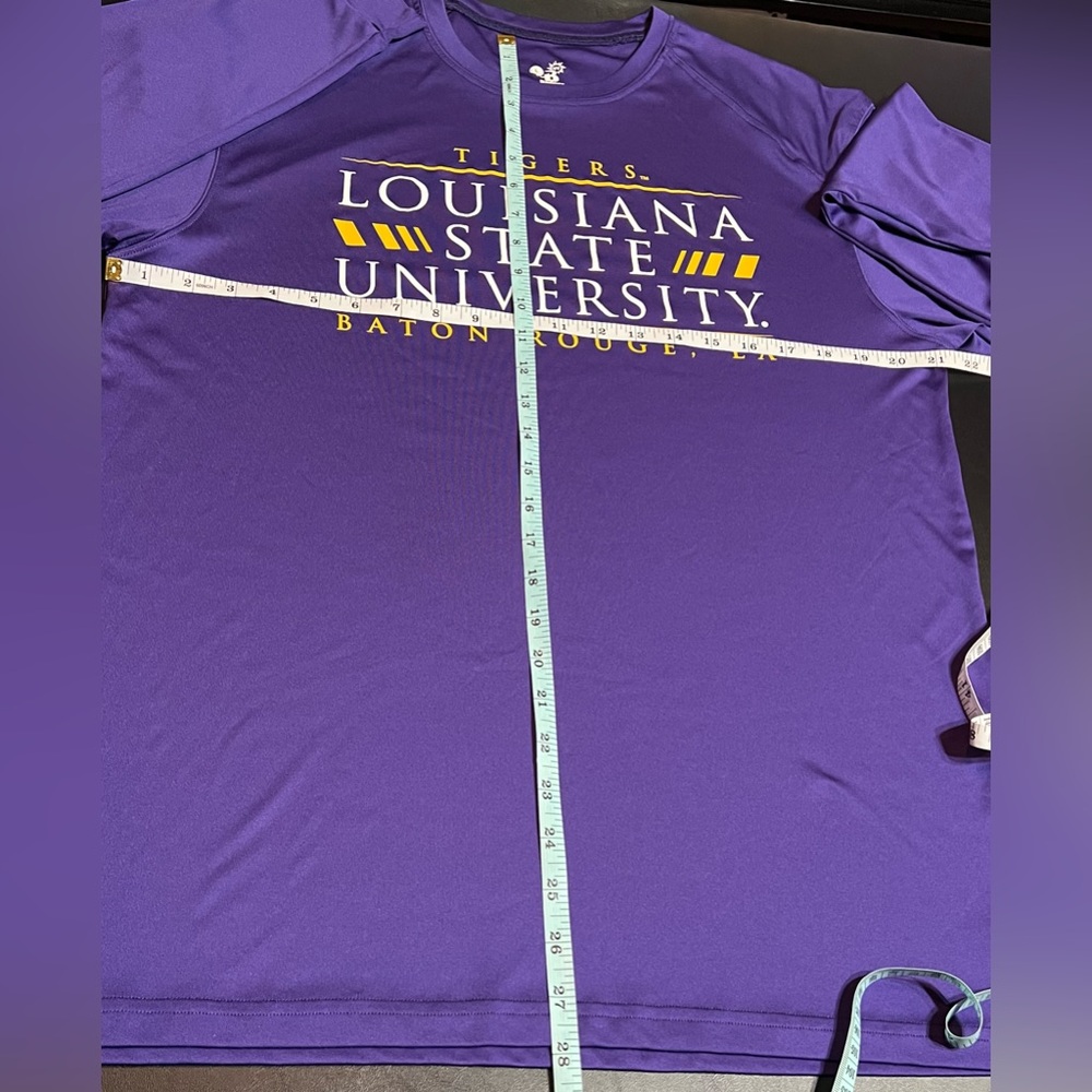LSU Tigers Purple Long Sleeve Performance Shirt - Picture 8 of 9